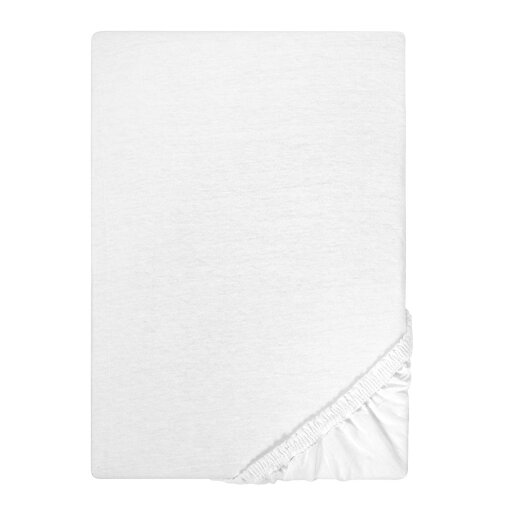 Biberna Jersey Spannbettlaken 135g/m² 180 - 200 x 200 cm Weiß