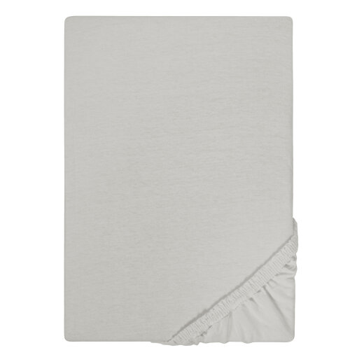 Biberna Jersey Spannbettlaken 135g/m² 180 - 200 x 200 cm Sturmgrau