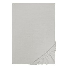Biberna Jersey Spannbettlaken 135g/m� 180 - 200 x 200 cm Sturmgrau