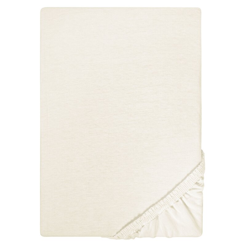 Biberna Jersey Spannbettlaken 135g/m 180 - 200 x 200 cm Natur