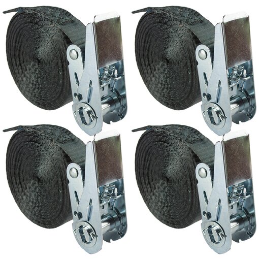 4 x Jumbo Spanngurt 5 m 25 mm 1600 kg Ratsche Zurrgurt |...