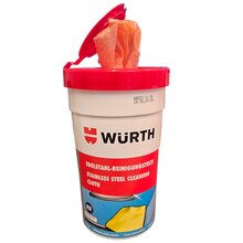 2 x Wrth Edelstahlreinigungstuch 27X32cm 30 Stck 089312130