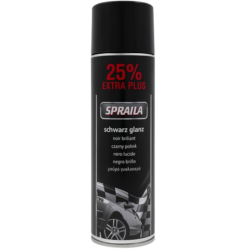 1 x Auto Lackspray Dose Spraila Schwarz Glanz 500ml