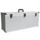 ECI Koffer (LBH) 80x25x35cm Silber Deckel abnehmbar