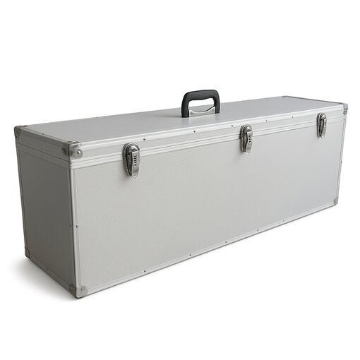 ECI Koffer (LBH) 110x25x35cm Silber Deckel abnehmbar