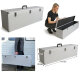 ECI Koffer (LBH) 110x25x35cm Silber Deckel abnehmbar
