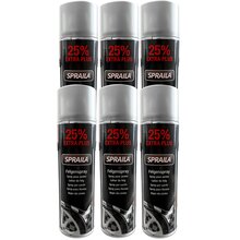 6 x Spraila Auto Lackspray Dose Felgenspray Silber 500ml