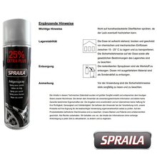 8 x Spraila Auto Lackspray Dose Felgenspray Silber 500ml