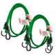 Jumbo Spanngummi 2 Paar (4 Stück) 80cm 20 kg 2 Haken grün