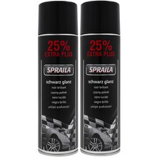 2 x Auto Lackspray Dose Spraila Schwarz Glanz 500ml