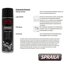 2 x Auto Lackspray Dose Spraila Schwarz Glanz 500ml