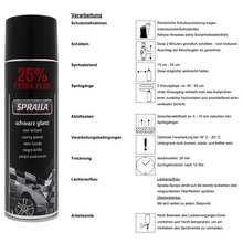 4 x Auto Lackspray Dose Spraila Schwarz Glanz 500ml