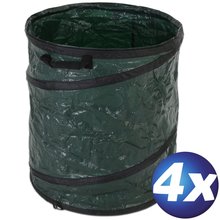 4x faltbare Garten-Abfallscke Pop-Up 100 l Typ 1128