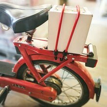 Jumbo Spanngummi 2 Paar (4 Stck) 100cm 20kg 2 Haken rot