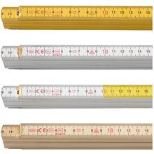 10 x Hultafors Zollstock Gliederma�stab 2 Meter Dezimaleinteilung H4000 Braun
