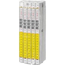 10 x Hultafors Zollstock Gliederma�stab 2 Meter Dezimaleinteilung H4000 Weiss/Gelb