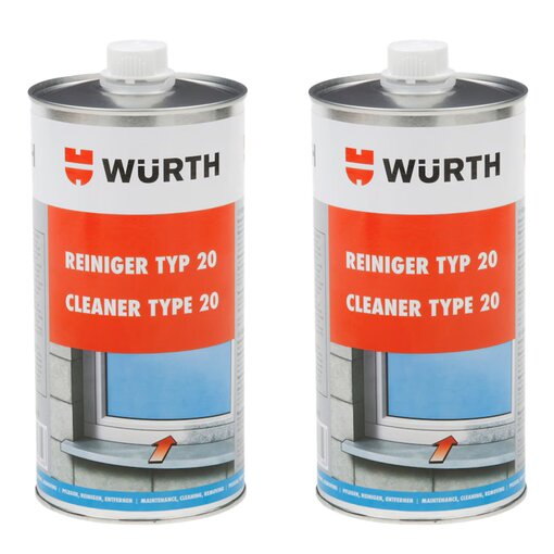 2 x 1000 ml W�rth Kunststoffreiniger Antistatisch Typ 20...