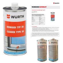 2 x 1000 ml W�rth Kunststoffreiniger Antistatisch Typ 20 | 089210011