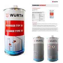 2 x 1000 ml W�rth Kunststoffreiniger Leicht Anl�send Typ 10 | 089210010