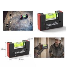 3 x Hultafors Profi Taschen-Wasserwaage Pocket Level MPL 68mm