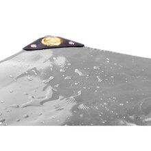 PVC Abdeckplane Grau 650 g|m�  dicke LKW Plane wasserdicht mit �sen 4 x 7 m