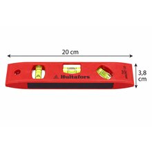 5 x Hultafors Torpedo-Profi-Wasserwaage TVP 20 Magnet Typ 401853