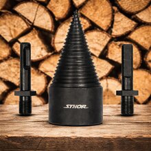 Toya Holzspalter Bohrer Set 45 mm incl. 2 Adapter |Typ 22591