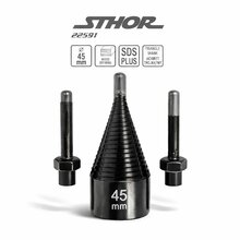 Toya Holzspalter Bohrer Set 45 mm incl. 2 Adapter |Typ 22591