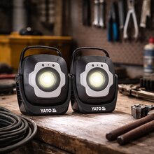 2 St�ck LED Arbeitslampe 1200 lm 4400mAh YT-818214 Scheinwerfer Taschenlampe