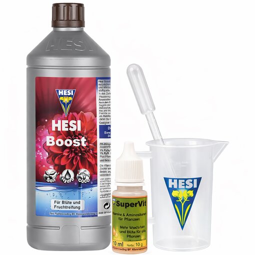 HESI Boost 1l + SuperVit 10 ml Vorteilspack+Messbecher &...