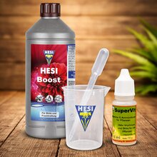 HESI Boost 1l + SuperVit 10 ml Vorteilspack+Messbecher & Pipette