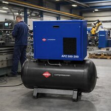 Fl�sterkompressor APZ 500-200 10 bar 200 l K18 4PS/3 kW 378l/min 34251-200
