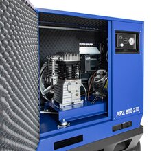 Fl�sterkompressor APZ 600-270 10 bar 270L K28 5.5 PS/4 kW 465 l/min 34351-270