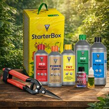 HESI Starterbox Erde + Ernteschere  - Komplettset f�r kr�ftiges Wachstum & reiche Bl�te