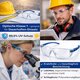 OX-ON Schutzbrille Eyewear Focus mit Sehstärke 1.0 dpt  Arbeitsschutzbrille