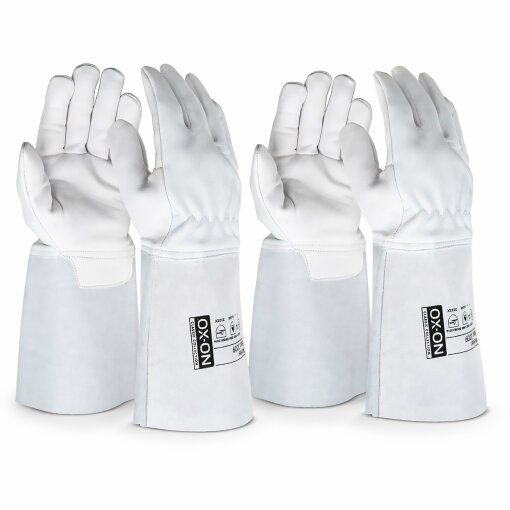 2 Paar OX-ON  Schweißerhandschuh Worker Basic 2009 WIG Schutz-Handschuh  9/ L