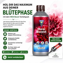 HESI Boost Bl�ted�nger Bl�hbescheuniger + Ernteschere inklusive