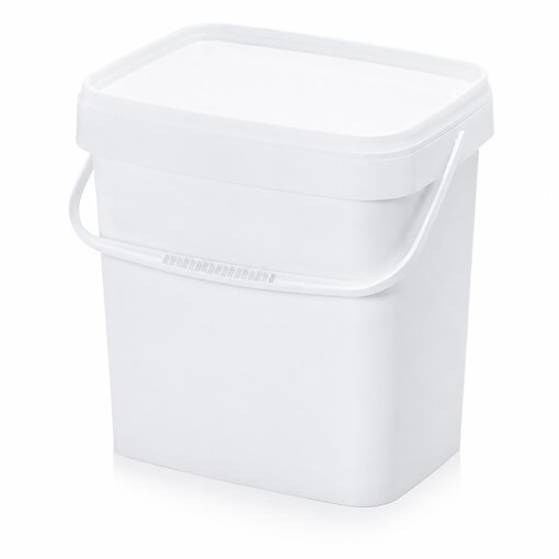 AUER 10,3 Liter Eimer rechteckig mit Deckel 29 x 20 x 27...