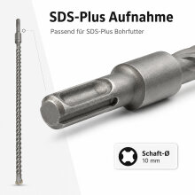 SDS-Plus Bohrer 1000 mm lang für Mauerwerk, Beton & Naturstein Ø 10 mm