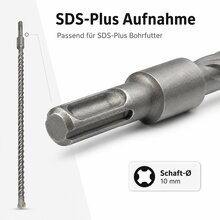 SDS-Plus Bohrer 1000 mm lang für Mauerwerk, Beton & Naturstein Ø 18 mm