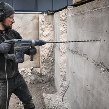 SDS-Plus Bohrer 1000 mm lang für Mauerwerk, Beton & Naturstein Ø 25 mm