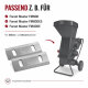 ECI Häcksler Wendemesser-Set | 2 Messer + 4 Schrauben, 98,5 x 37 x 4 mm