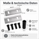 ECI Messer-Montage-Komplett-Kit f&uuml;r z.B. FM4DDE FM6DD Gartenh&auml;cksler