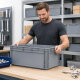 2 x AUER Eurobehälter EG 64/27 | 60 x 40 x 27 cm Transportbox Lagerkiste