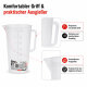 Yato Messbecher-Set Groß 0,5 /1/ 2/ 3 und 5 Liter | Messkrug Dosierhilfe