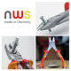 NWS VDE Zangen-Set 3 tlg. | Kombi-Seiten-Spitz | Typ 751 | Qualitäts-Werkzeug