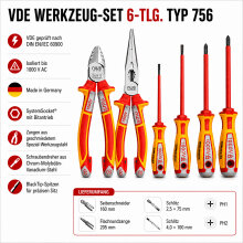 NWS VDE Werkzeug-Set  6 tlg. Typ 756 –...