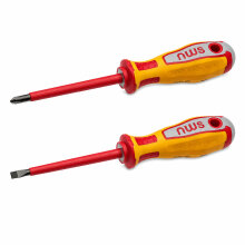 NWS VDE Werkzeug-Set  6 tlg. Typ 756 – Seitenschneider, Flachrundzange & 4 VDE Schraubendreher