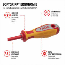 NWS VDE Werkzeug-Set  6 tlg. Typ 756 – Seitenschneider, Flachrundzange & 4 VDE Schraubendreher