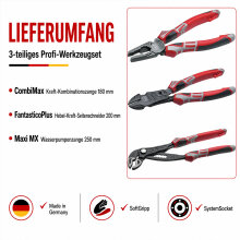 NWS Kraft Zangen-Set 3 tlg. Kombi-Seiten-Wapu Typ 766